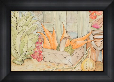 Framed Garden Vegetables Print