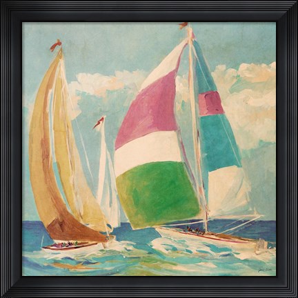 Framed Calm Full Sail II Print