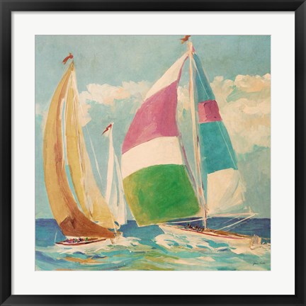 Framed Calm Full Sail II Print