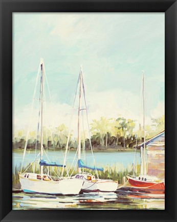 Framed Sail Harbor Print