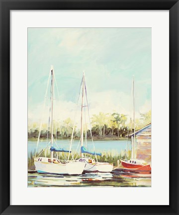 Framed Sail Harbor Print