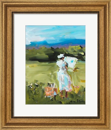 Framed Lady Painting Print