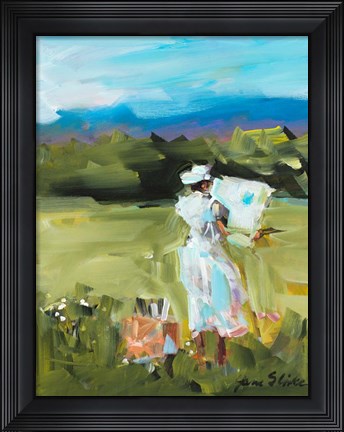 Framed Lady Painting Print
