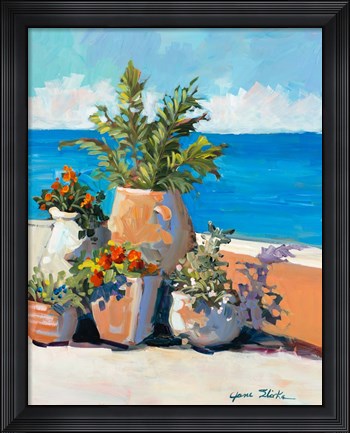 Framed Coastal Greenery Print