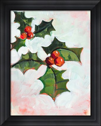 Framed Mistletoe Holiday Print