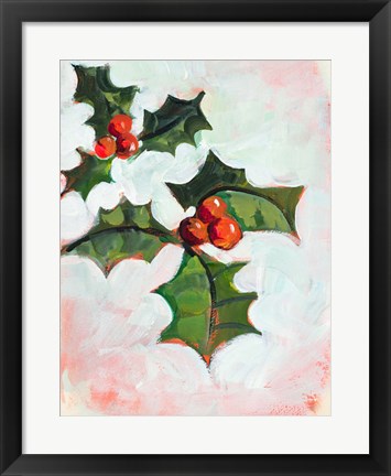 Framed Mistletoe Holiday Print