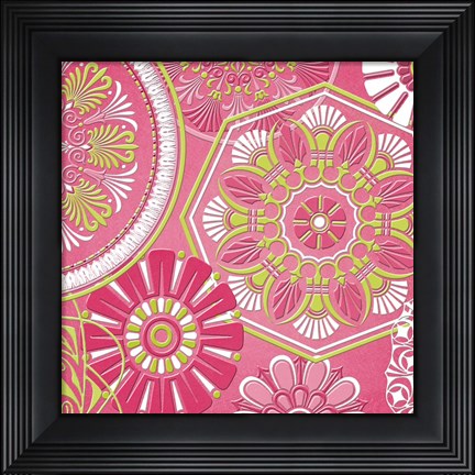 Framed Pink Bubblegum I Print