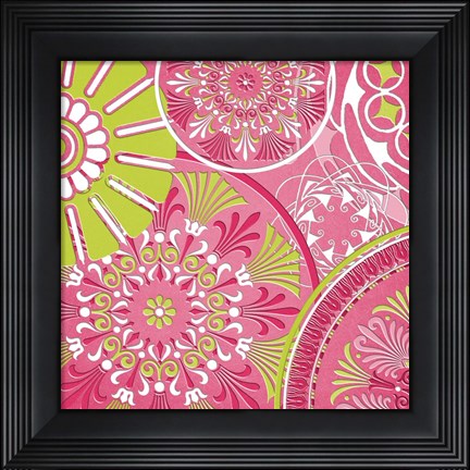 Framed Pink Bubblegum II Print