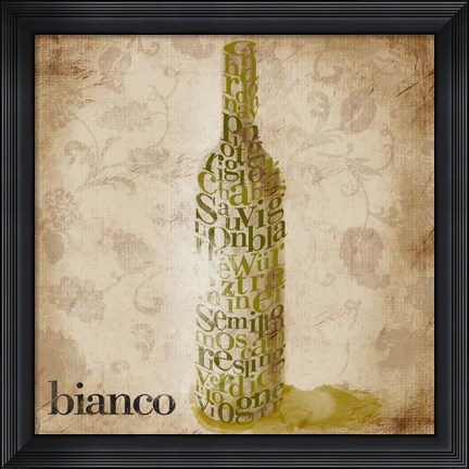 Framed Type of Wine II Print