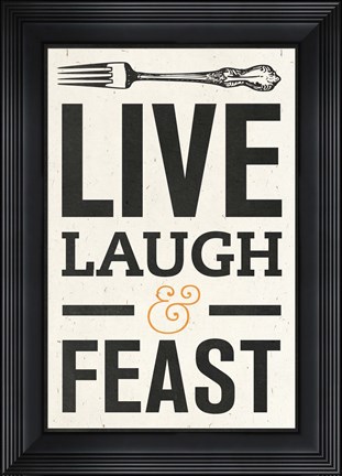 Framed Live Laugh Print