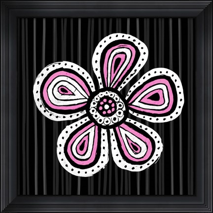 Framed Floral Sketch I Print