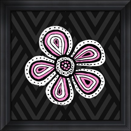 Framed Floral Sketch II Print