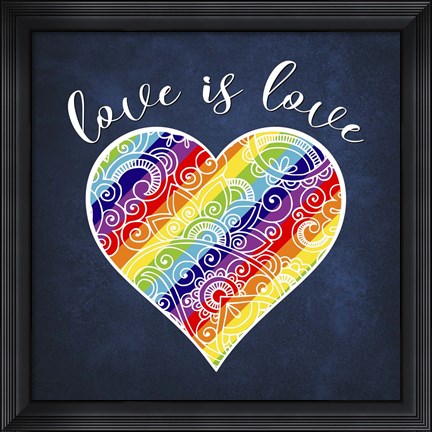 Framed Love is Love Print