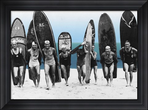Framed Surf&#39;s Up, Boys 1922 Print