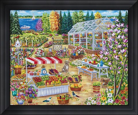 Framed Garden Center Print