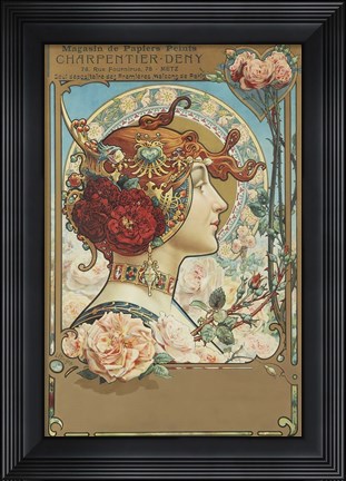 Framed Charpentier - Deny French Art Store Hingre, Louis Theophile 1890 Print