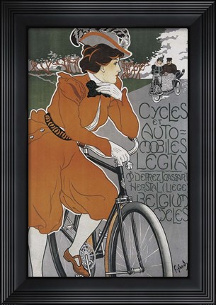 Framed Cycles et Automobiles Print