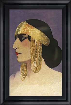 Framed 1920s Spanish Chanteuse Print