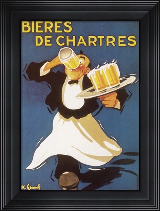 Framed Beers of France Print