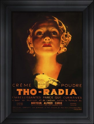 Framed Tho-Radia Radium Makeup Print