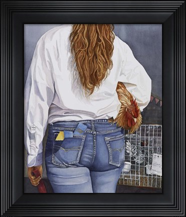 Framed County Fair Girl Print