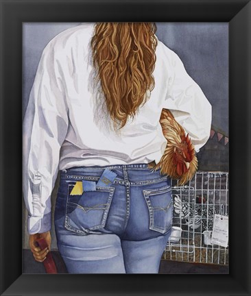 Framed County Fair Girl Print