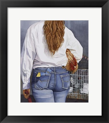 Framed County Fair Girl Print