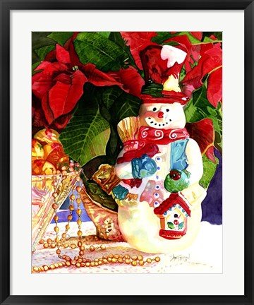 Framed Snowman Dreams Print