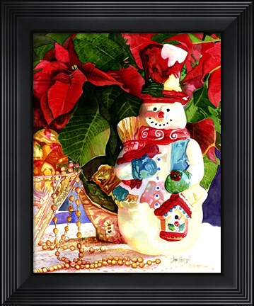 Framed Snowman Dreams Print