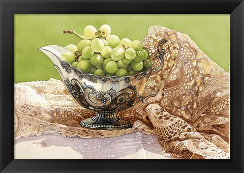 Framed Dancing Loon Grapes Print