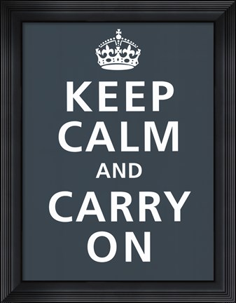 Framed Keep Calm Print