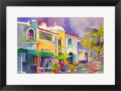 Framed Cozumel Shops Print