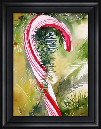 Framed Candy Cane Print