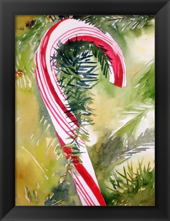 Framed Candy Cane Print