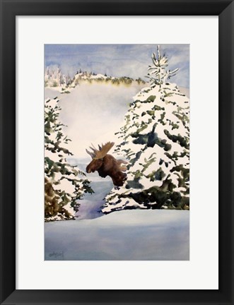 Framed Moose Moment Print