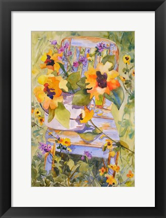 Framed Sunflower Chair Print