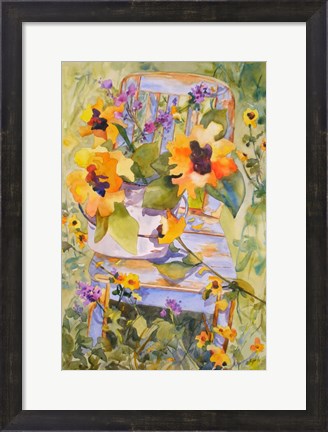 Framed Sunflower Chair Print