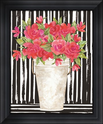 Framed Fuchsias I Print