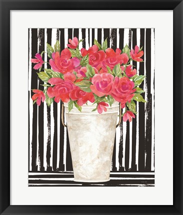 Framed Fuchsias I Print