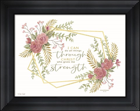 Framed I Can Do All Print
