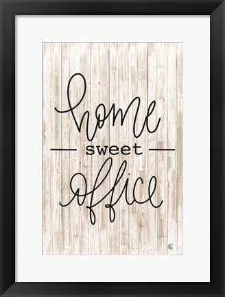 Framed Home Sweet Office Print