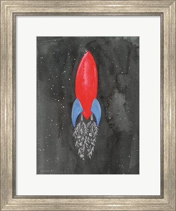 Framed Flower Rocket Print
