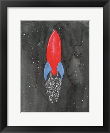 Framed Flower Rocket Print