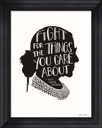 Framed Fight RBG Print