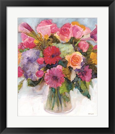 Framed Dramatic Blooms 1 Print