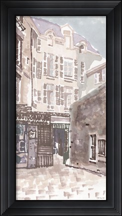 Framed Paris Street 1 Print
