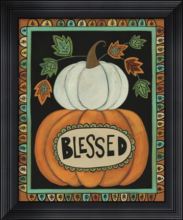 Framed Blessed Pumpkins Print