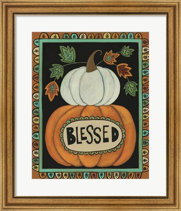 Framed Blessed Pumpkins Print