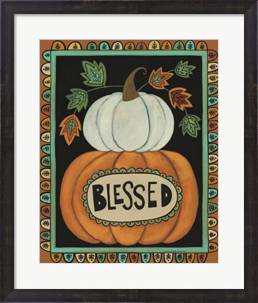 Framed Blessed Pumpkins Print