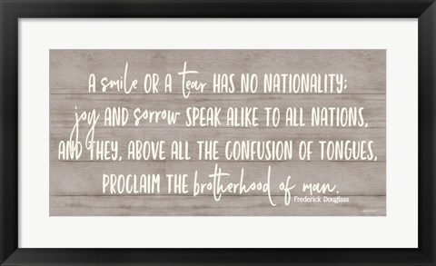 Framed Smile or a Tear Print